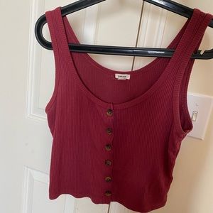 Red/maroon garage tank top